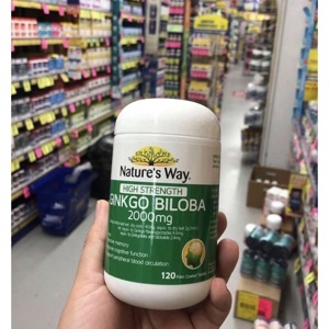 Viên uống bổ não Nature's Way Ginkgo Biloba 2000mg 120 viên