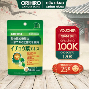 Viên uống bổ não Orihiro Ginkgo Biloba 120 viên