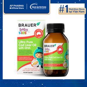 Viên uống bổ sung Brauer Baby & Kids Ultra Pure Cod Liver Oil (12+ months) 90 viên