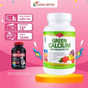 Viên uống bổ sung canxi hữu cơ Olympian Labs Green Calcium