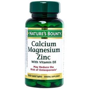 Viên uống bổ sung canxi Nature's Bounty Calcium Magnesium Zinc 100 viên