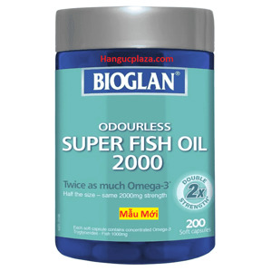 Viên uống bổ sung dầu cá Bioglan Super Fish Oil 2000mg 200 viên