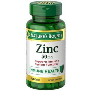 Viên uống bổ sung kẽm Nature’s Bounty Zinc 50mg 100 viên