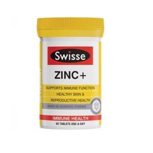 Viên uống bổ sung kẽm Swisse Ultiboost Zinc+ 60 viên