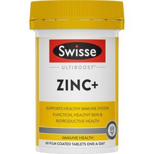 Viên uống bổ sung kẽm Swisse Ultiboost Zinc+ 60 viên