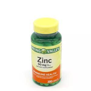 Viên uống bổ sung kẽm Zinc Spring Valley 50mg 200 viên