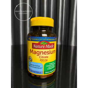 Viên uống bổ sung magie Nature Made Magnesium Citrate 180 viên