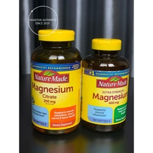 Viên uống bổ sung magie Nature Made Magnesium Citrate 180 viên