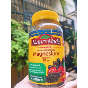 Viên uống bổ sung magie Nature Made Magnesium Citrate 180 viên