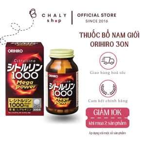 Viên uống bổ sung năng lượng Citrulline 1000mg Orihiro 240 viên
