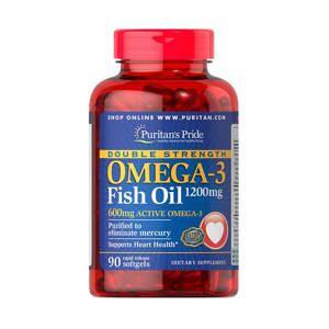 Viên uống bổ sung Omega 3 -Fish oil 12000mg- Double strength Puritan's Pride