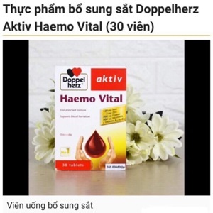 Viên uống bổ sung sắt Doppelherz Haemo Vital