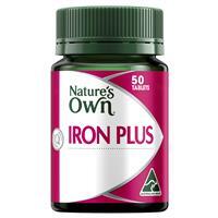 Viên uống bổ sung sắt Nature’s Own Iron Plus 50 viên