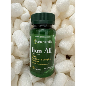 Viên uống bổ sung sắt Puritan's Pride Iron 100 viên