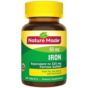 Viên uống bổ sung sắt Puritan's Pride Ferrous Sulfate 65mg Iron 100 viên