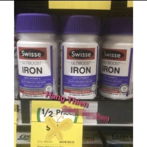 Viên uống bổ sung sắt Swisse Ultiboost Iron 30 viên