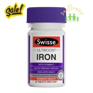 Viên uống bổ sung sắt Swisse Ultiboost Iron 30 viên