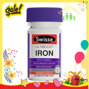 Viên uống bổ sung sắt Swisse Ultiboost Iron 30 viên
