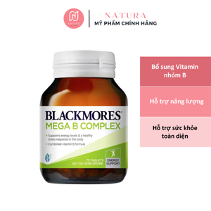 Viên uống bổ sung vitamin B Blackmores Mega B Complex 75 viên