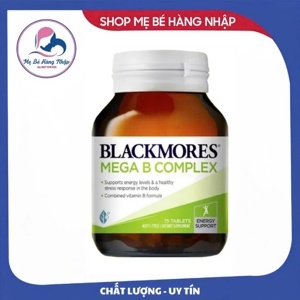 Viên uống bổ sung vitamin B Blackmores Mega B Complex 75 viên