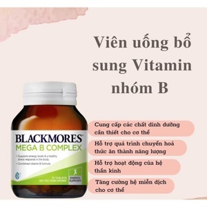 Viên uống bổ sung vitamin B Blackmores Mega B Complex 75 viên