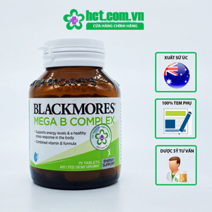 Viên uống bổ sung vitamin B Blackmores Mega B Complex 75 viên