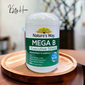 Viên uống bổ sung vitamin B Nature’s Way Mega B 200 viên