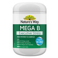 Viên uống bổ sung vitamin B Nature’s Way Mega B 200 viên
