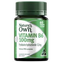 Viên uống bổ sung vitamin B6 Nature’s Own Vitamin B6 200mg 60 viên