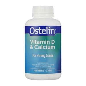 Viên uống bổ sung Vitamin D & Canxi Ostelin Vitamin D & Calcium - 180 viên