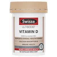 Viên uống bổ sung vitamin D Swisse Ultiboost Vitamin D 60 viên