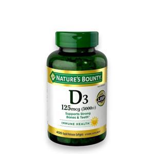 Viên uống bổ sung Vitamin D3-5000IU Nature’s Bounty 400 viên