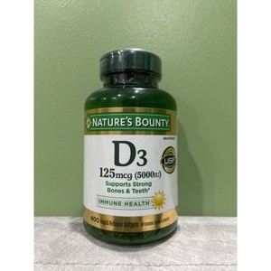 Viên uống bổ sung Vitamin D3-5000IU Nature’s Bounty 400 viên