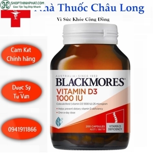 Viên uống bổ sung vitamin D3 Blackmores Vitamin D3 1000IU 60 viên