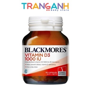 Viên uống bổ sung vitamin D3 Blackmores Vitamin D3 1000IU 60 viên