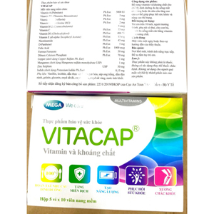 Viên uống bổ sung vitamin & khoáng chất Vitacap