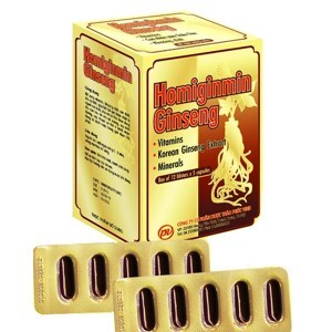 Viên uống bổ sung Vitamin, khoáng chất, cao nhân sâm Homiginmin Ginseng 60 viên