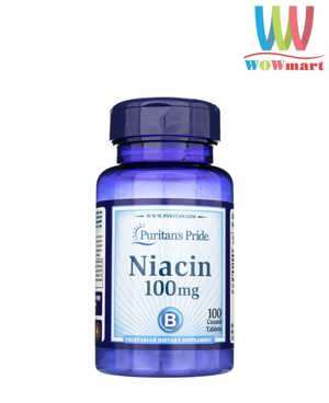 Viên uống bổ sung Vitamin PP Puritan's Pride Niacin 100mg 100 viên