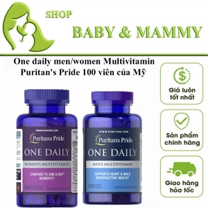 Viên uống bổ sung Vitamin và khoáng chất cho nam giới Puritan's Pride One Daily Men's Multivitamin 100 viên