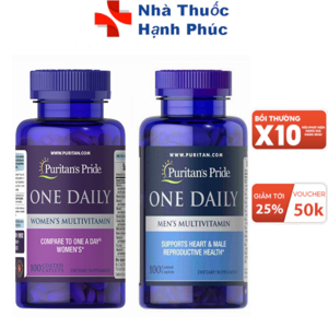 Viên uống bổ sung Vitamin và khoáng chất cho nam giới Puritan's Pride One Daily Men's Multivitamin 100 viên