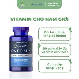 Viên uống bổ sung Vitamin và khoáng chất cho nam giới Puritan's Pride One Daily Men's Multivitamin 100 viên