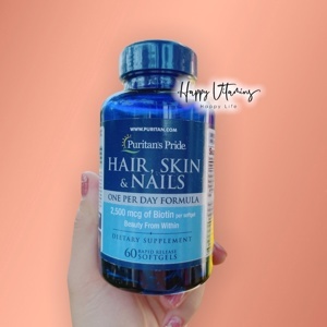 Viên uống bổ tóc, da, móng Puritan's Pride Hair, Skin & Nails 60 viên