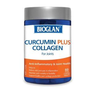 Viên uống bổ xương khớp Bioglan Curcumin Plus Collagen 60 Viên