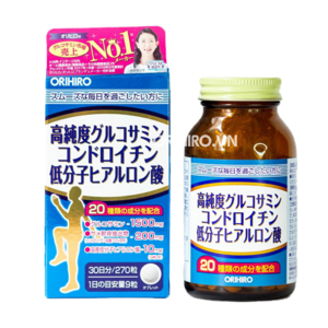 Viên uống bổ xương khớp Orihiro Glucosamine Chondroitin Hyaluronic Acid 270 viên