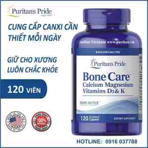 Viên uống bổ xương Puritan's Pride Bone Care 120 viên