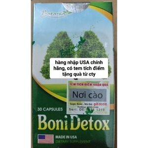 Viên uống Bonidetox - giúp giải độc phổi & ngừa ung thư phổi, 30v