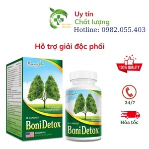 Viên uống Bonidetox - giúp giải độc phổi & ngừa ung thư phổi, 30v