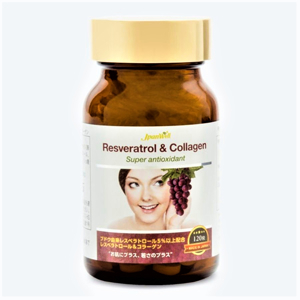 Viên uống chống lão hóa Jpanwell Resveratrol & Collagen hộp 120 viên