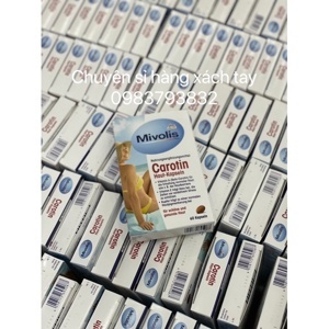 Viên uống chống nắng Das Gesunde Plus Carotin 60 viên