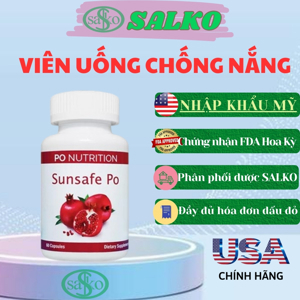 Viên uống chống nắng Sunsafe Rx làm trắng da